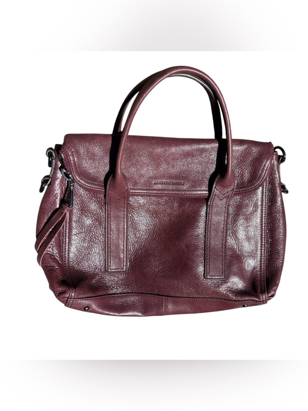 Aimee Kestenberg women's Leather Satchel/Crossbody in Oxblood